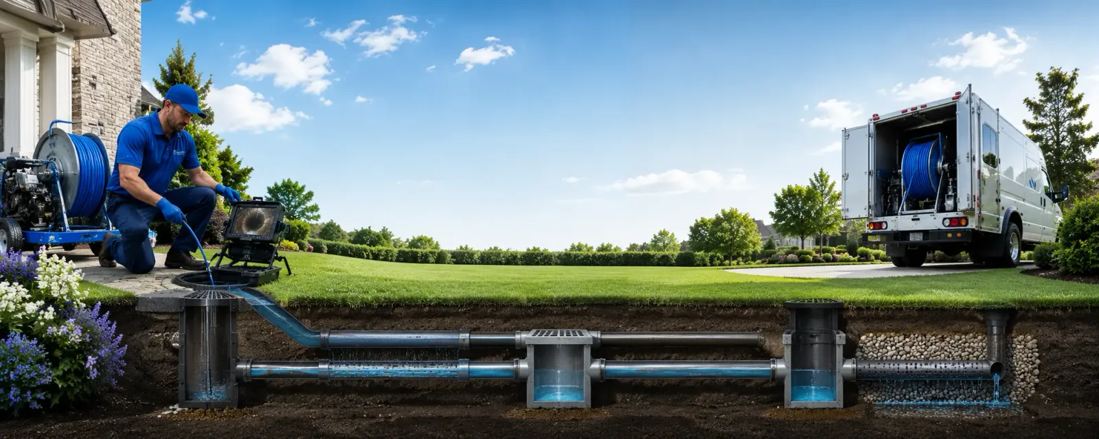 Outdoor drain cleaning information for Auburndale, WI